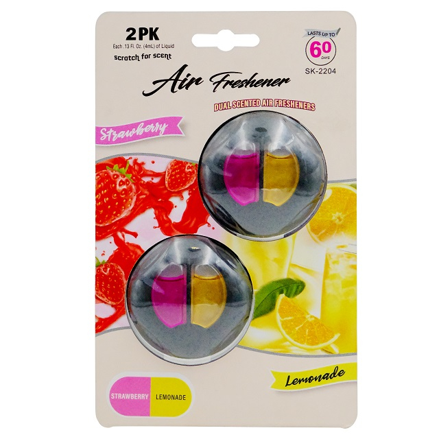  2 قطعة من أجهزة توزيع هواء السيارة لتنفيس الهواء المعطر بغشاء تلقائي